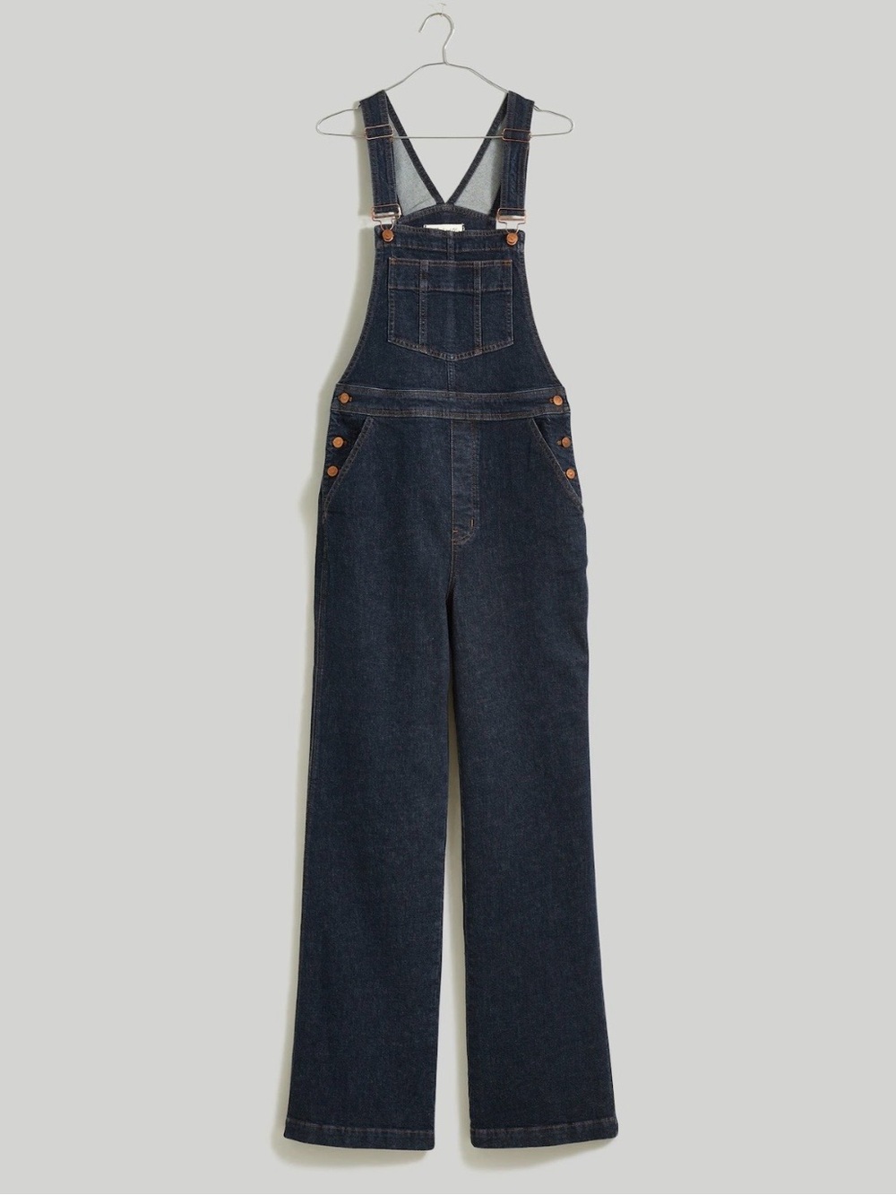Madewell the Perfect Vintage Flare Overall in Haskins wash denim Size 8
